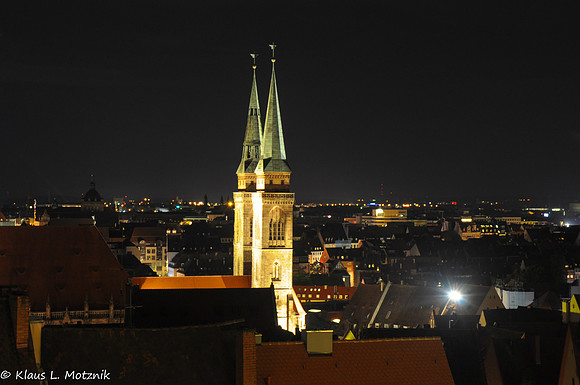 Nürnberg, Altstadt bei Nacht