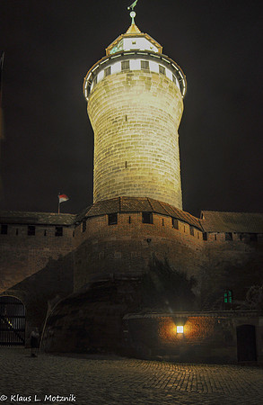 Kaiserburg bei Nacht, Nürnberg