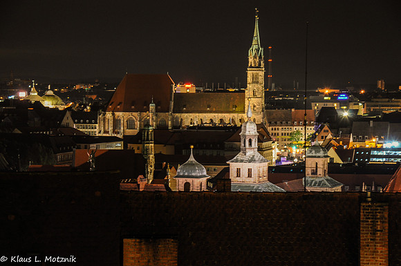 Nürnberg, Altstadt bei Nacht
