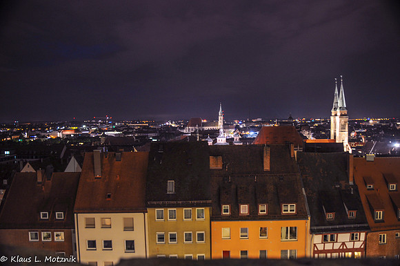 Nürnberg, Altstadt bei Nacht