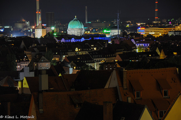 Nürnberg, Altstadt bei Nacht